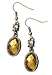 Primrose Hill E3125 Light Topaz Swarovski Crystal/Glass Oval Drop Earrings