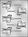 CK Products 2-1/2-Inch Teddy Bear with Bow Sucker Chocolate Mold