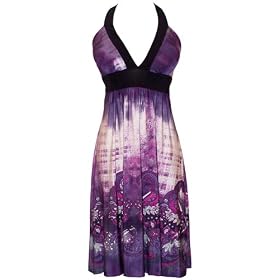 Grunge Paisley Halter Dress