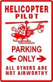 HELICOPTER PILOT PARKING plane military sign