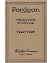 1922-29 FORDSON TRACTOR Shop Manual [eb8688R]