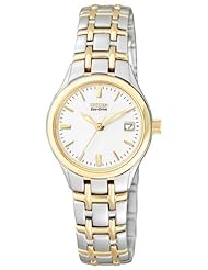 Citizen Ladies Silhouette Sport - Two-Tone - White Textured Dial - Date