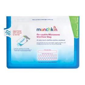 Munchkin Steam Guard Microwave Sterilizer Bags, 6 Pack, White