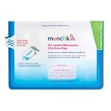 Munchkin Steam Guard Microwave Sterilizer Bags, 6 Pack, White