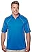 Men's Polyester Ultracool Moisture Wicking Short Sleeve Pique Knit 1/4 Zip Polo
