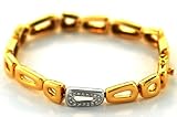 Antonini 18kt Two Tone Gold Diamond Bracelet (.18 ct. tw.)