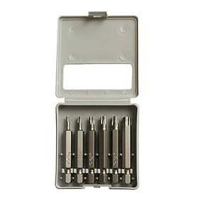 Felo 0715731419 Set of 6 Torx Bits, 2-Inch Length, sizes T10-T40, 036 Series by Felo