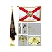 Florida 4ft x 6ft Flag telescoping Flagpole Base and Tassel