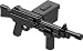 BrickArms 2.5 Scale LOOSE Weapon Combat LMG Battle Kit Black_s-1