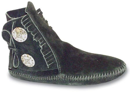 MinneTonka Women's SoftsoleTwo Button Boot