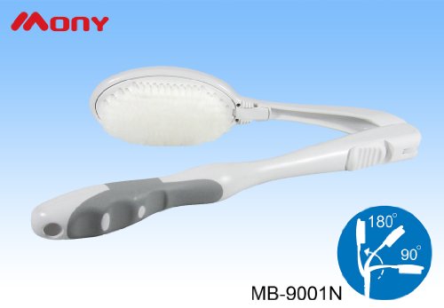 Lu La Bath Brush - Articulated Handle w/ Replaceable Nylon Brush Head