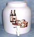 Ceramic Water Crock Dispenser - Wine & Cheese