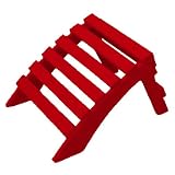 Adirondack Ottoman- Fire Engine Red