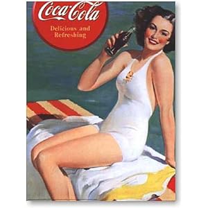 Coca-Cola Pin Up girl Vintage Advertising Poster Coca-Cola Pin Up girl Vintage Advertising Poster