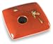 Georgetown Pottery Square Ikebana Flower Vase, Red Zen