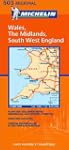 Carte RGIONAL Wales, The Midlands, So...
