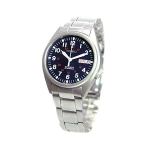 Seiko SNX429 Men's Seiko 5 Military Automatic Dress Watch Blue Dial