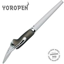 Superior Yoropen Ballpoint Pen, White Body, Blue Ink, Ergonomic Pen, great stocking filler