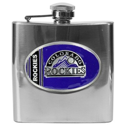 MLB Rockies 6 Oz Stainless Steel Flask