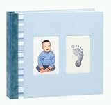 Beauty : Photo and Footprint Baby Book - Blue