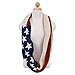 TrendsBlue® Premium USA US American Flag Winter Knit Infinity Loop Circle Scarf