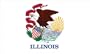 Valley Forge Nylon Illinois State Flag, measures 3-Foot x 5-Foot