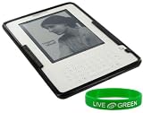 Black Crystal Skin TPU Case for Amazon Kindle 2 E-Reader Reading Device (Kindle NOT Included)