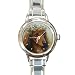 Limited Edition Violano Italian Charm Watch Dachshund Victorian Flower