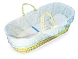 Petitcollin - 800187 - Poupée et Mini-Poupée - Couffin Taille Garnissage - Coeurs - 50cm