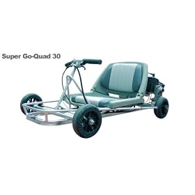 Go-Ped Super Go Quad 30 Gas Powered Mini-Kart (Silver) by 