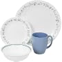 Corelle Livingware 16-Piece Dinnerware Set with Mug, Service for 4, Country Cottage