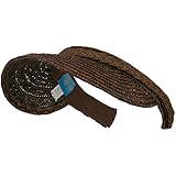 Twisted Band Straw Clip On Visor - Brown