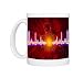 Heart attack male figure with irregular ECG trace Photo Mugs