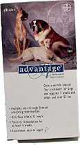 Advantage Flea Control for Dogs 55+ lbs. (4 Month Pack) (Four Dose (4-applications))