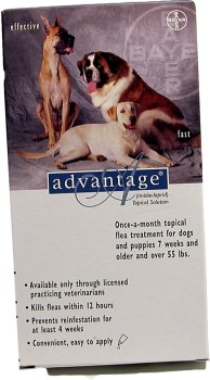 Advantage Flea Control for Dogs (Four Dose (4-applications))