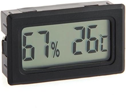 Petamo Digital LCD Temperature Thermometer Hygrometer Humidity Vivarium Tank Incubator