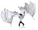 Search : Batman Year 2004 Animated Cartoon Series 6 Inch Tall Action Figure : MAN-BAT with Flapping Wing
