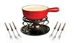Swissmar Lugano Cheese 9 Piece Fondue Set, Red