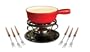 Swissmar Lugano Cheese 9 Piece Fondue Set, Red
