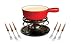 Kitchen & Housewares : Swissmar Lugano Cheese 9 Piece Fondue Set, Red