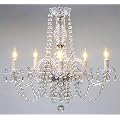 AUTHENTIC ALL CRYSTAL CHANDELIER CHANDELIERS