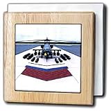 Review 3dRose LLC  / Apache Helicopter - 6 Inch Tile Napkin Holder