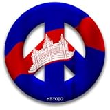 Peace Sign Magnet of Cambodia by MEYOTO