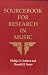 Search : Sourcebook for Research in Music