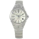 Seiko, Mens, Kinetic, White Dial, All Stainless Steel Watch # SMA129P1 by Seiko