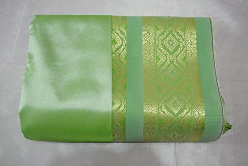 Thai JEEB NA NANG Honeydew Melon Green Synthetic Silk Fabric for tops dress SED1
