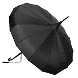 dotcomgiftshop Black Edwardian Parasol