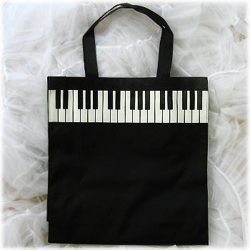 Cover image : ポリエステル トートバッグ(鍵盤柄)
