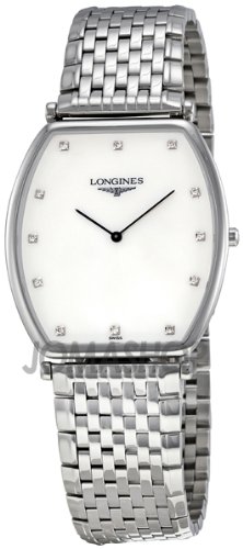 Longines La Grande moeder van Pearl Diamond Dial Stainless Steel Mens Watch L47864876