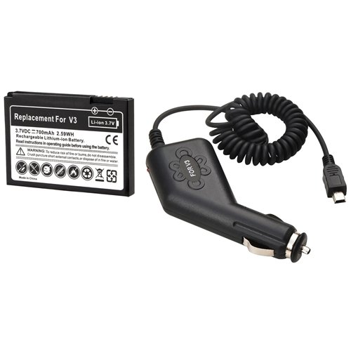 CommonByte Premium Accessory BATTERY+CAR CHARGER 